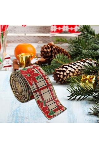 Lijinxu Yılbaşı Kurdelesi Hafif Zarif El Sanatları Projeleri Kırmızı Çiçek