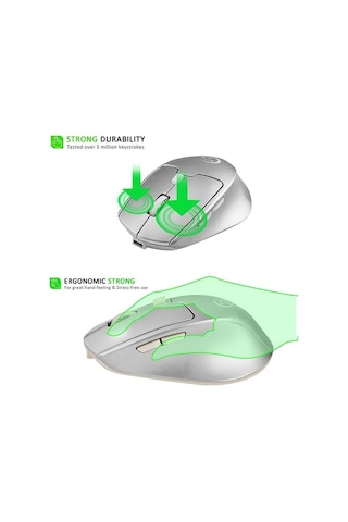 Novahub Kablosuz 2.4g+bt4.0 Çift Modlu 2400dpi Oyun Faresi - Şarj Edilebilir 001