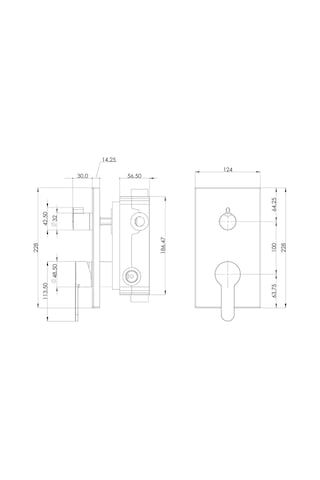 Teska Simena Yatay Ankastre Üç Yönlü Banyo Bataryası Seti Krom