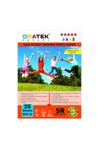 Epson Yazıcılar İçin Evertday Premium Parlak 13 x 18 CM Fotoğraf Kağıdı 260 G 25 Adet