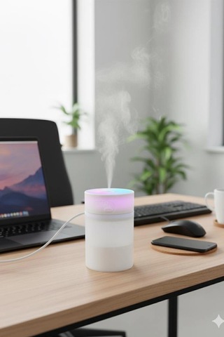 Sd12 Taşınabilir Mini Usb Hava Nemlendirici Araç Ve Ofis İçin Renkli Işıklı