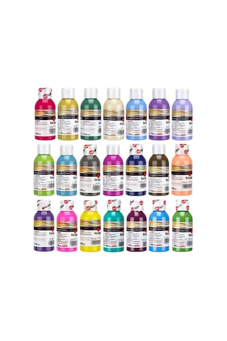 Red Apple Akrilik Boya Seti - 100ml Şişe 21 Renk Seçeneği Diğer