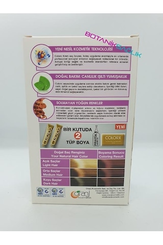 Colorx Bitkisel Saç Boyası Set - 7.66 Akik Kızıl