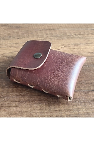 Sumerian Leather Craft Deri Sigara Kılıfı Tarçın 2