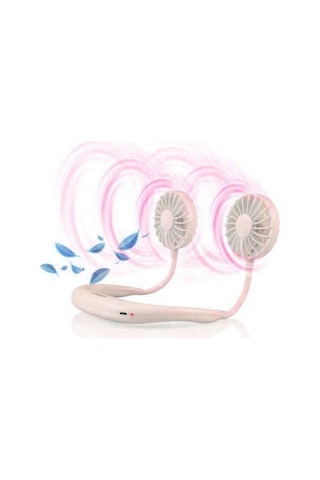 Boyunluk Fan Şarjlı Vantilatör Boyun Fanı Serinletici Mini Vantilatör