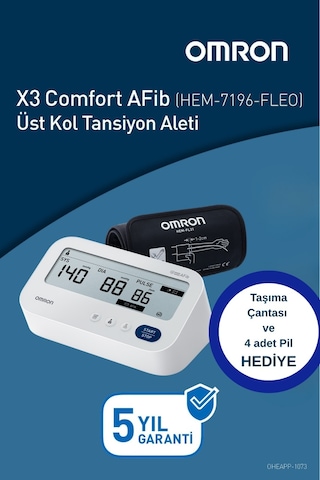 Omron X3 Comfort Afib Üst Koldan Ölçer Dijital Tansiyon Aleti