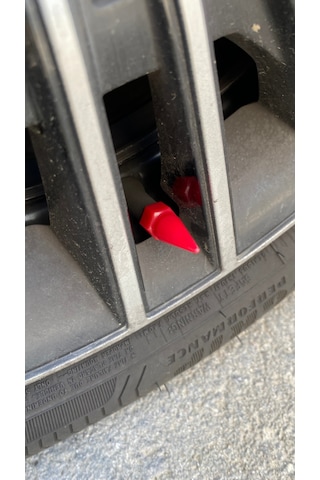 Sivri Mermi Sibop Kapağı Plastik 4'lü 32mm Kırmızı
