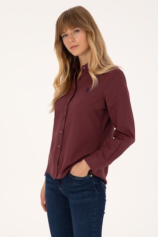 U.S. Polo Assn. Kadın Bordo Uzun Kollu Basic Gömlek 50316711-VR177