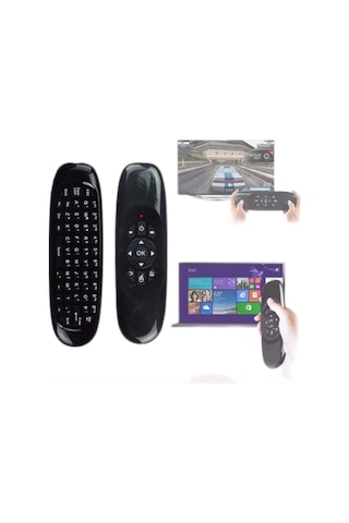 Mey İthalat Kablosuz Air Mouse Mini Klavye Çok Fonksiyonlu