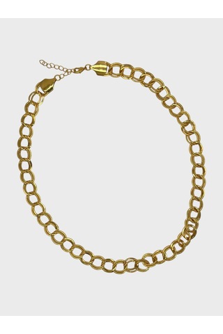Arnes Jewelry Çelik 22 Ayar Altın Kaplama Samanyolu Kolye Ar602nes Gold