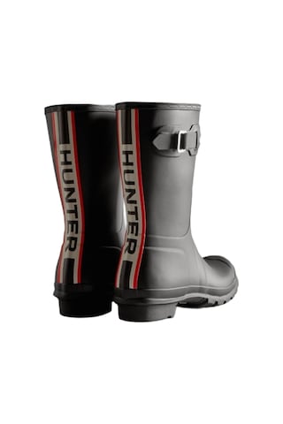 Hunter Orig Short Tri Colour Logo Boot 6000 Siyah