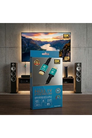 Mundestech 5 Metre Hdmı 2.1 Kablo - 8k 60hz / 4k 120hz Ultra High Speed 48gbps