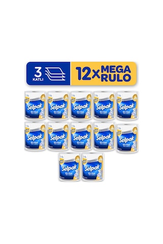 Selpak® 1 3 Yağ Emici Mega Rulo Havlu 12'li