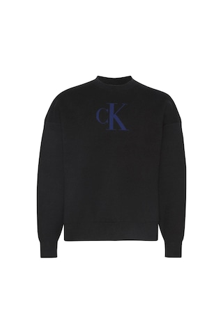 Ls Cttn Cashmere 3d Logo Crwnk S-11157 Black