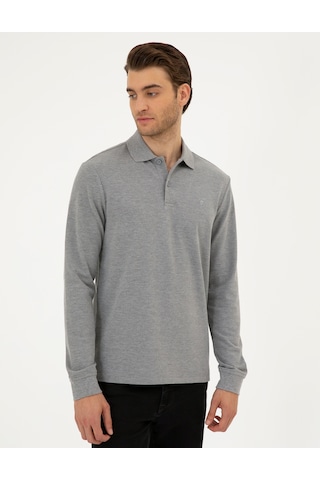 Pierre Cardin Erkek Gri Melanj Sweatshirt 50294438-vr086 Gri Melanj