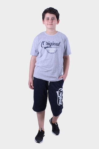 Panios Kids 3lü Erkek Çocuk Tişört-kapri Baskılı Alt-üst Takım Çok Renkli