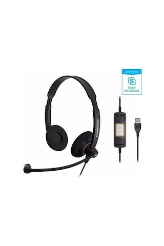 Sennheiser Sc 60 Usb Ml Duo Kablolu Uc Kulak Üstü Kulaklık