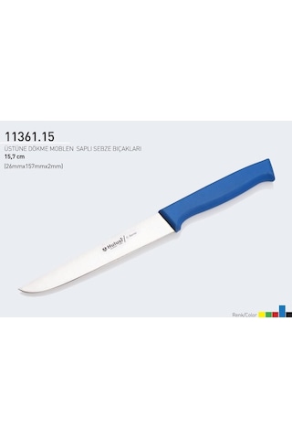 Sebze Bıçağı 15.7 Cm Hulusi - Drita Bıçak Üstüne Dökme Moblen Saplı 26mm X 157mm X 2mm 11361.15 Siyah Renk Diğer