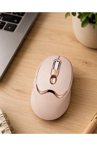 Hubrendy Şarjlı Kablosuz Mouse Sessiz Tıklama Bluetooth Ve Usb Destekli