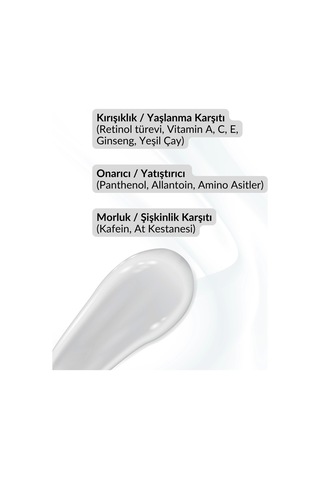 Göz Çevresi Bakım Kremi / & Morluk & Şişkinlik / Aydınlatıcı &