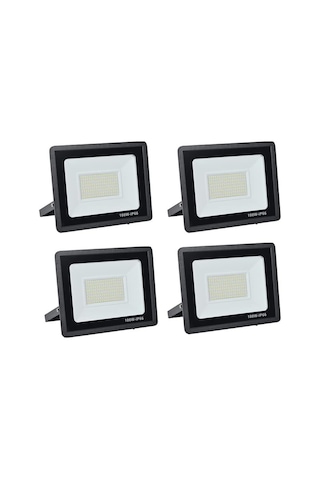 Led Spot Dış Mekan 100 W, Led Projektör 10000 Lm Süper Parlak Led Spot Işık, 6000 K Soğuk Beyaz Ip66 Suya Dayanıklı Dış Mekan Spotu, Arka Bahçe, Garaj Girişi, Kapı, Garaj, Koridor, Bahçe İçin Çok Renkli
