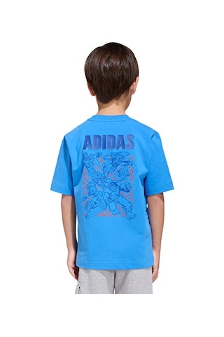 Adidas Lk Marvel Av T Çocuk Günlük Tişört Jz7665 Mavi