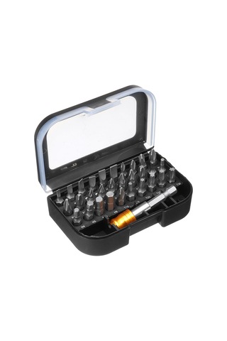 Ccgloball 31 Adet Tornavida Manyetik Matkap Ucu Seti Vida Güvenlik Torx Hex Shank Crv Çelik