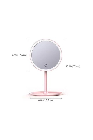 Led Işıklı Dokunmatik Makyaj Aynası 3 Kademeli Işık Ayarlı