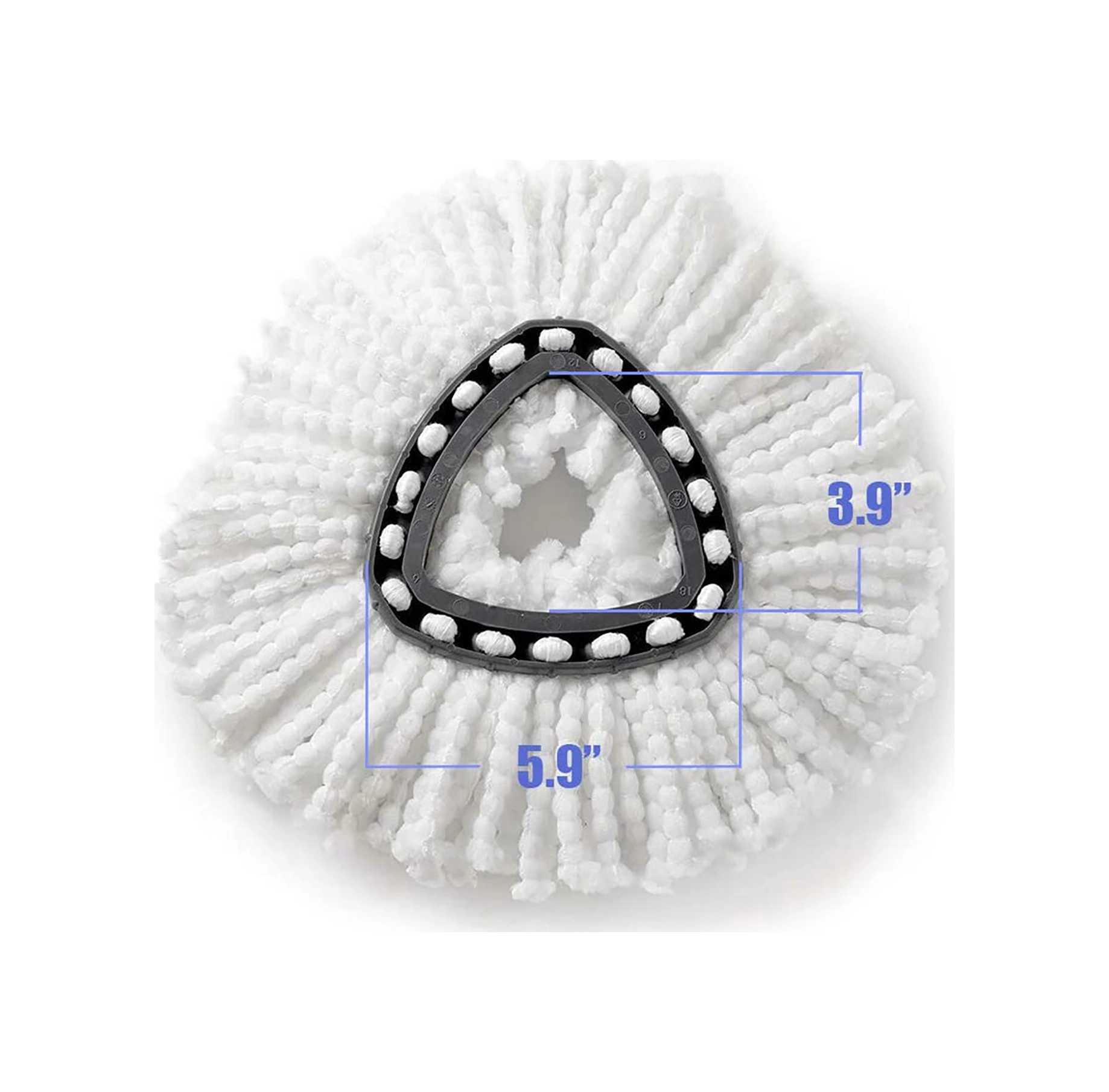 Youmex O-cedar/vileda Triangular Mop Uyumlu Mikrofiber Değişim Başlığı, Yıkama Eliyebilen Temizlik Aksesuarı