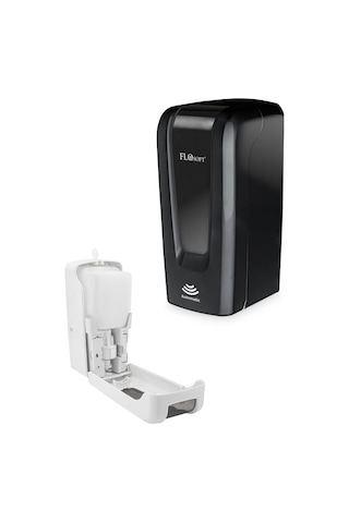 Sensörlü Sıvı Sabunluk Ve Dezenfektan Verici 1000ml, Fotoselli Otomatik Sabunluk F052s Siyah Siyah