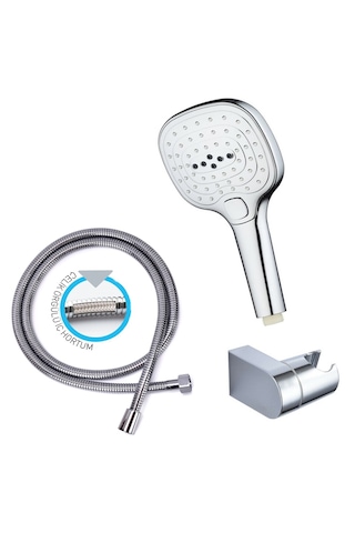 Yapıtaşı Yt261 Limon Banyo Duş Seti Butonlu 3fonksiyonlu Krom