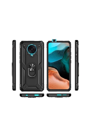 Xiaomi Poco F2 Pro Kilif Zirhli Standli Miknatisli Tank Kapak 393046777
