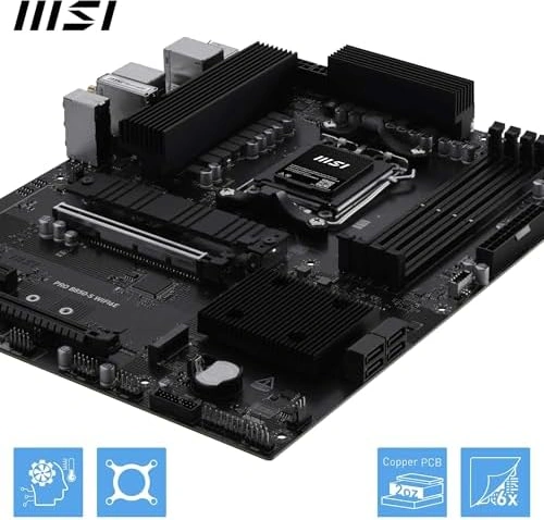 Msı Pro B850-s Wıfı6e, Am5 Anakart, Ddr5 8200mhz Oc , Hdmı Dp, 2x M.2, Usb 10gbps, 2.5g Lan, Wi-fi 6e, Atx