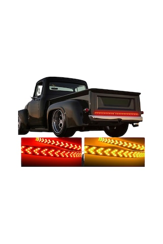 Youtek Pickup Kuyruk Lambası Akıcı Balık Kemiği Fren Ve Sinyal Işığı 12-24v Geniş Voltajlı 1.8m