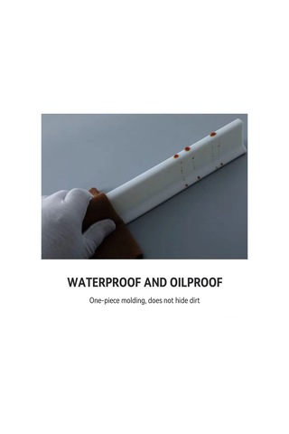 Hombey Silikon Banyo Su Engelleme Şeridi, Otomatik Yapışkan, Su Geçirmez, Duş Ve Lavabo İçin, 200 Cm Beyaz Gri