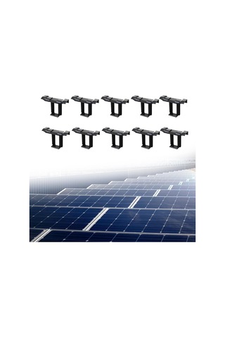 Homyl 10 Adet Güneş Paneli Su Tahliye Klipleri Pv Modülü 45mm