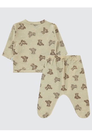 Civil Baby Erkek Bebek Zıbın Takımları 0-1 Ay Bej Bej