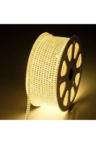 Gün Işığı 10 Metre Hortum Led Renk Dış Mekan Su Geçirmez Led 3 Çipli 5050 Ve 220 Volt Beyaz Işık