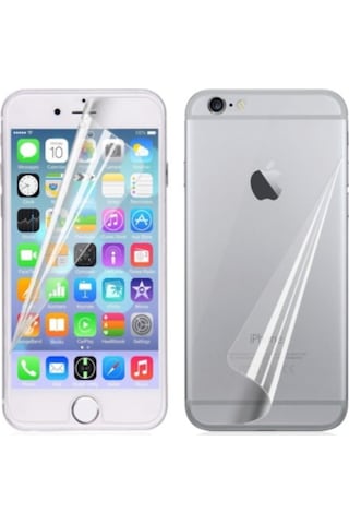 Apple Uyumlu   iPhone 6S Plus Ön Arka Nano Kırılmaz Cam Ekran Koruyucu