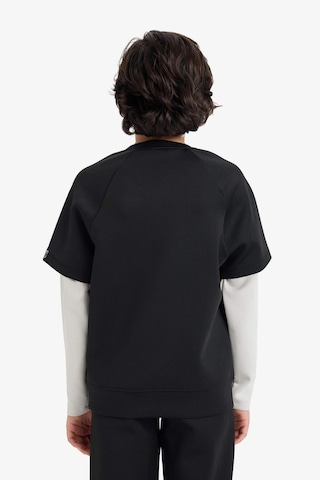 Defacto Erkek Çocuk Oversize Geniş Kalıp Bisiklet Yaka Baskılı Skuba Dalgıç Kumaş Sweatshirt G6140a826spbk81 Siyah-bk81