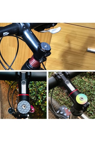 Reedark Yeni Tasarım F Tipi Aluminyum Çelik Tabaıkapak - 30mm Çap, 28.6mm Fork Uyumlu, Somun Hariç