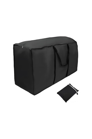 Vkemall Siyah 173x76x51cm Dış Mekan Depolama Çantası - Su Geçirmez 210d Oxford Kumaş, Uv Koruma Ve Taşıma Kolu