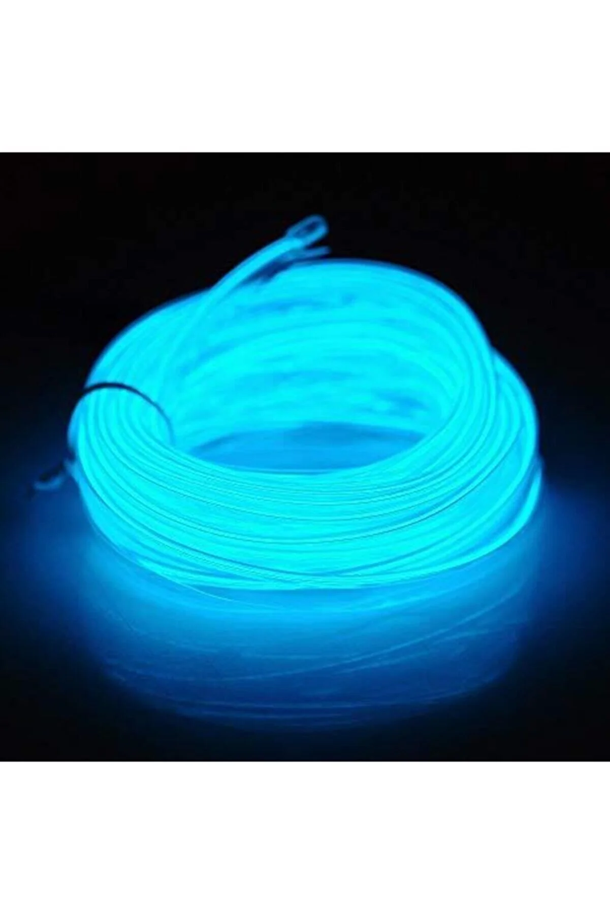 Araç İçi Neon Aydınlatma Led Göğüs Torpido Ledi Neon İp Led Buz Mavi 2 Metre 2m