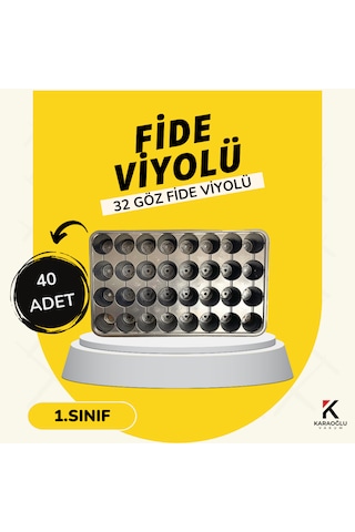 Fidelik Viyol 15 Adet 32 Göz Fide Viyolü Fide Altlığı Tohum Yetiştirme Kabı 40 Adet