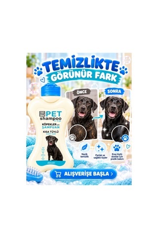 Köpek Şampuanı Normal 400 Ml Hassas Ciltlere Uygun Günlük Köpek Bakım Şampuanı