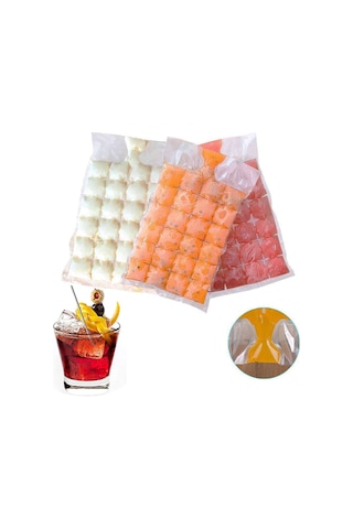 2 Paket 480 Adet Buz Küpü, Buz Torbası, Kolay Çıkarılan Buz Küpü Kalıp Tepsileri, Dondurucu, Kokteyl, Kemik Suyu Torbası Dondurma Meyve Suyu İçin Kend