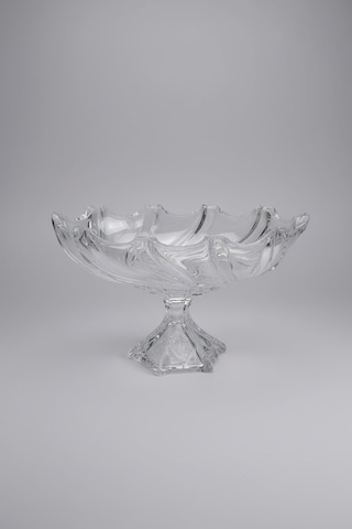36x23 Cm Cam Ayaklı Meyvelik Modern Ve Dekoratif Masa Üstü Sunum