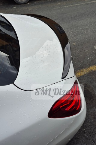 Mercedes W205 Amg Spoiler Spoyler Çıta Parlak Siyah Plastik 2015-2021 Sedan Uyumlu