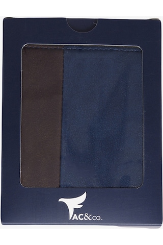 Ac&co / Altınyıldız Classics Erkek Lacivert-kahverengi Cüzdan Kahverengi - Lacivert