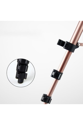 Createtech 110 Cm Alüminyum Tripod, Kamera Ve Telefon Destekli Canlı Akış Standı